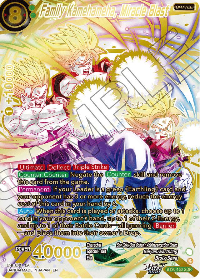 Family Kamehameha, Miracle Blast [GDR Foil] BT30-150