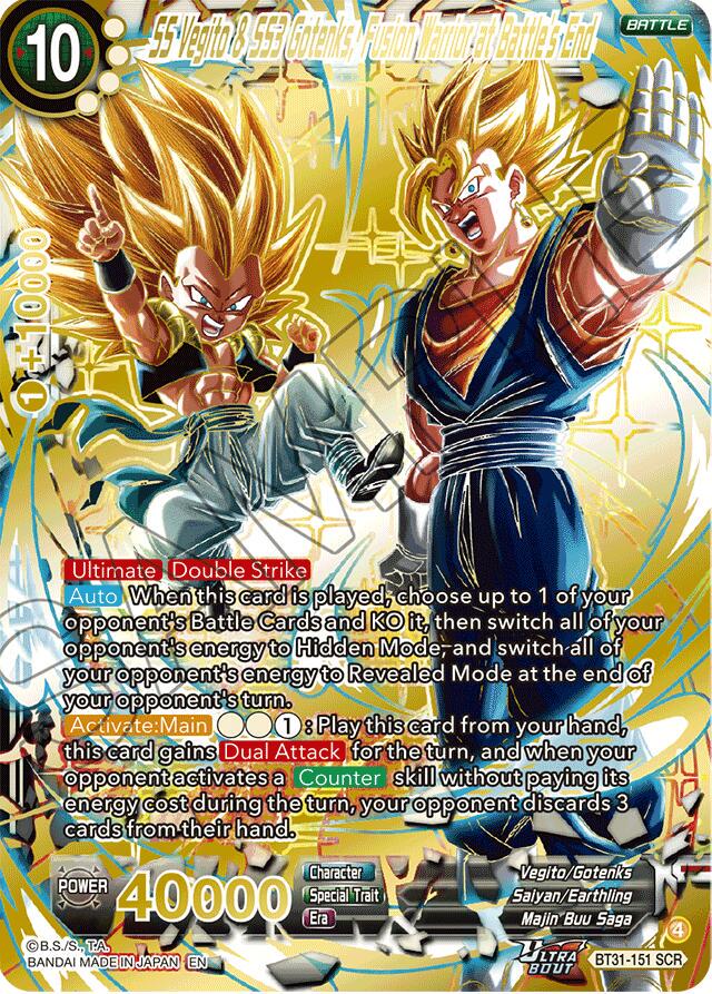 SS Vegito & SS3 Gotenks, Fusion Warrior at Battle's End [SCR] BT31-151