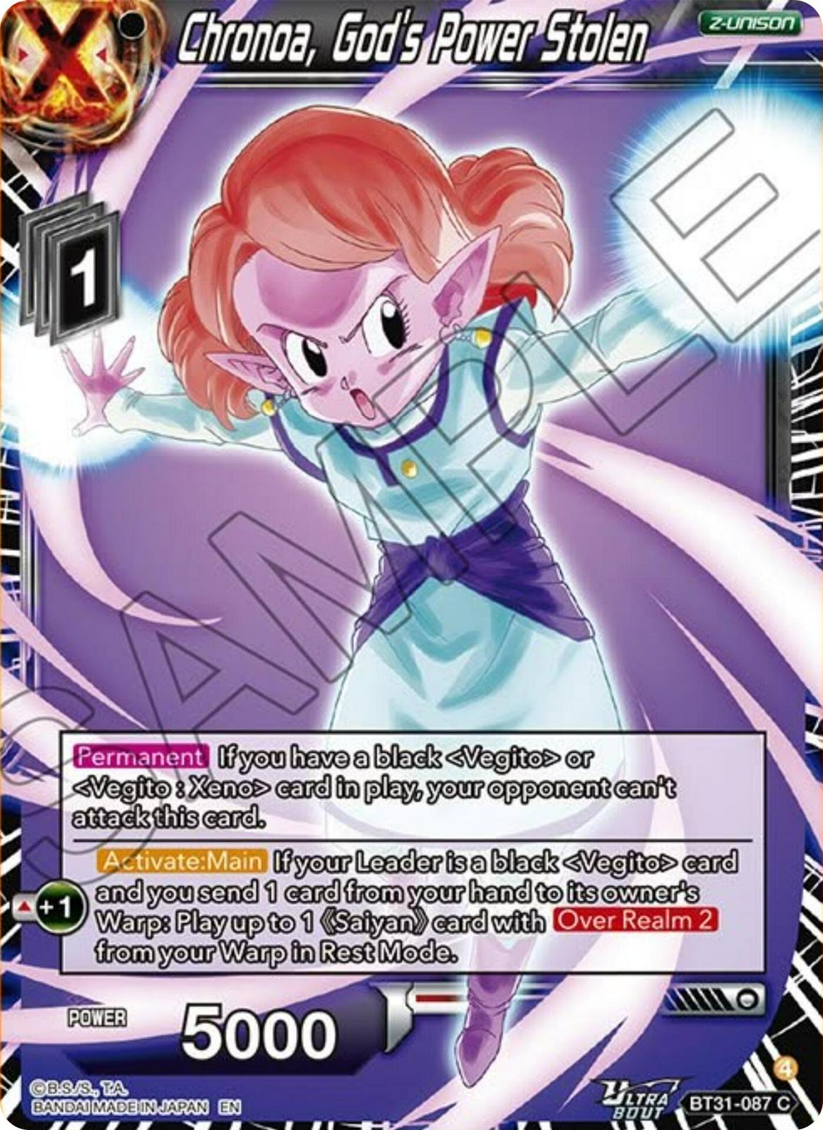 Chronoa, God's Power Stolen BT31-087