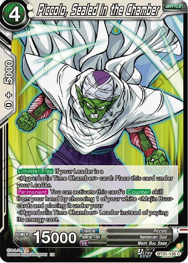 Piccolo, Sealed in the Chamber BT31-135