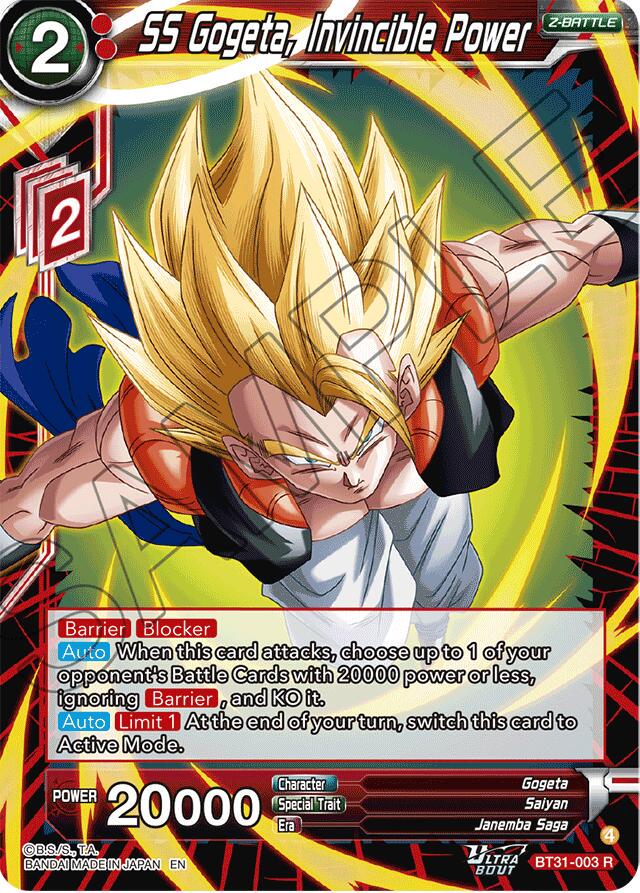 SS Gogeta, Invincible Power BT31-003