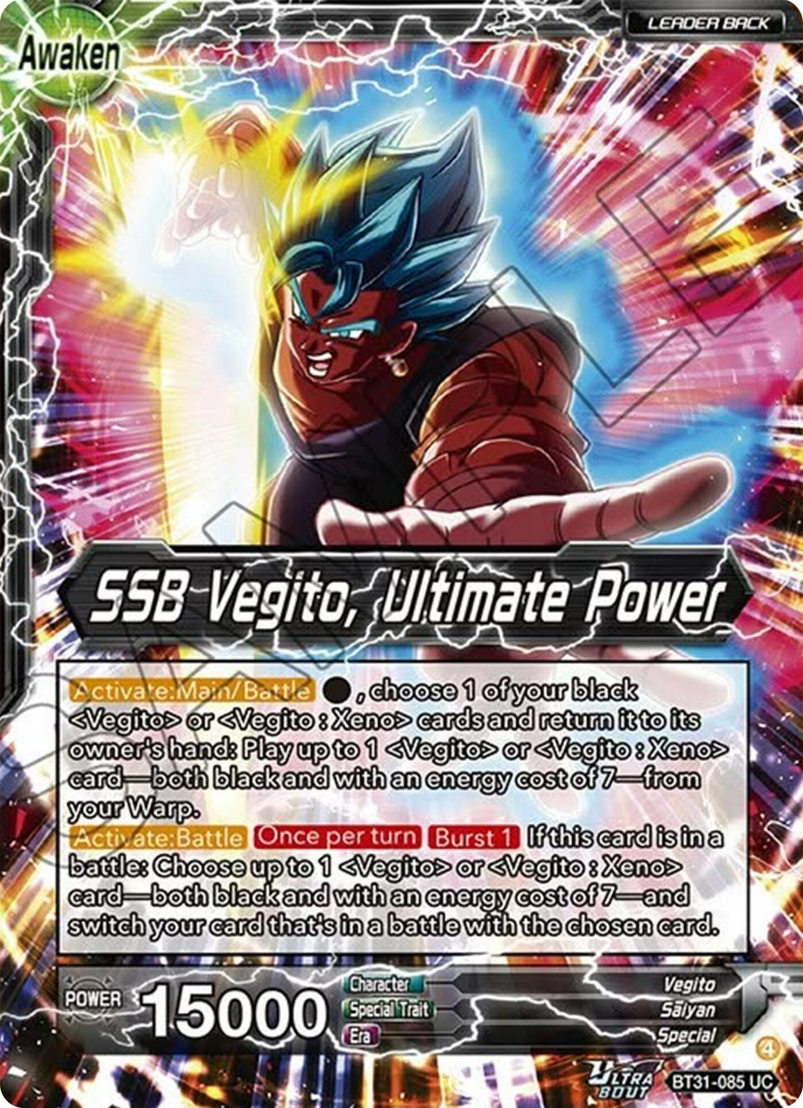 Vegito // SSB Vegito, Ultimate Power BT31-085