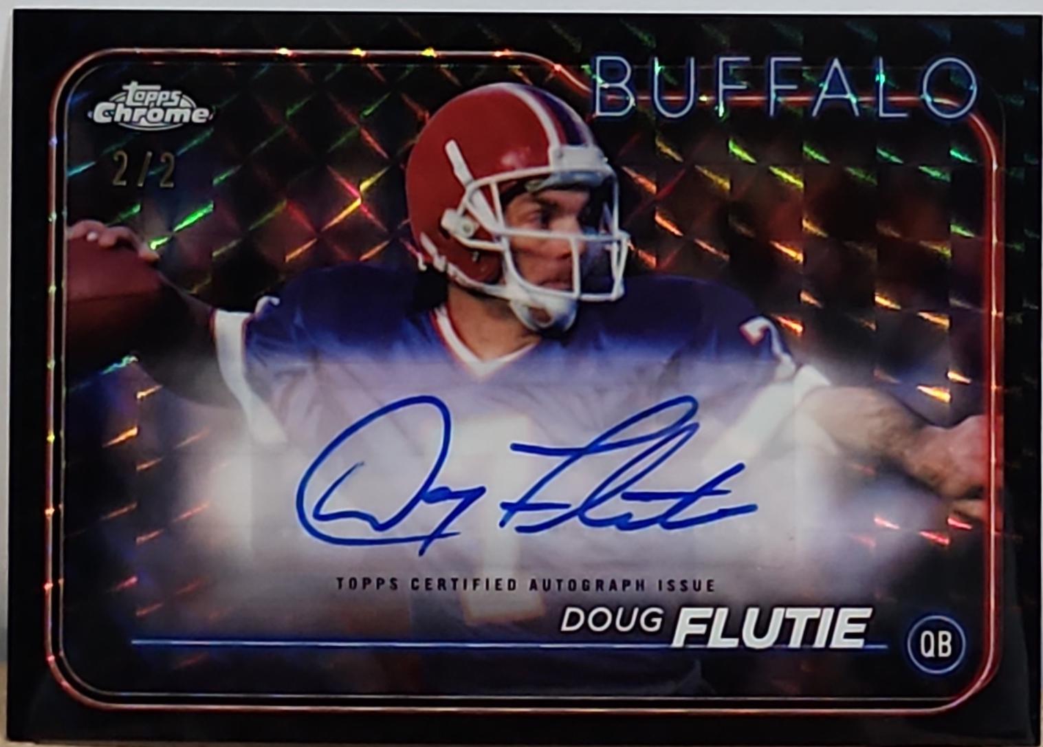 Doug Flutie [Black Geometric Variation] #BA-DFL