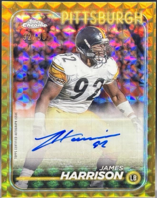 James Harrison [Gold Refractor] #BA-JHA