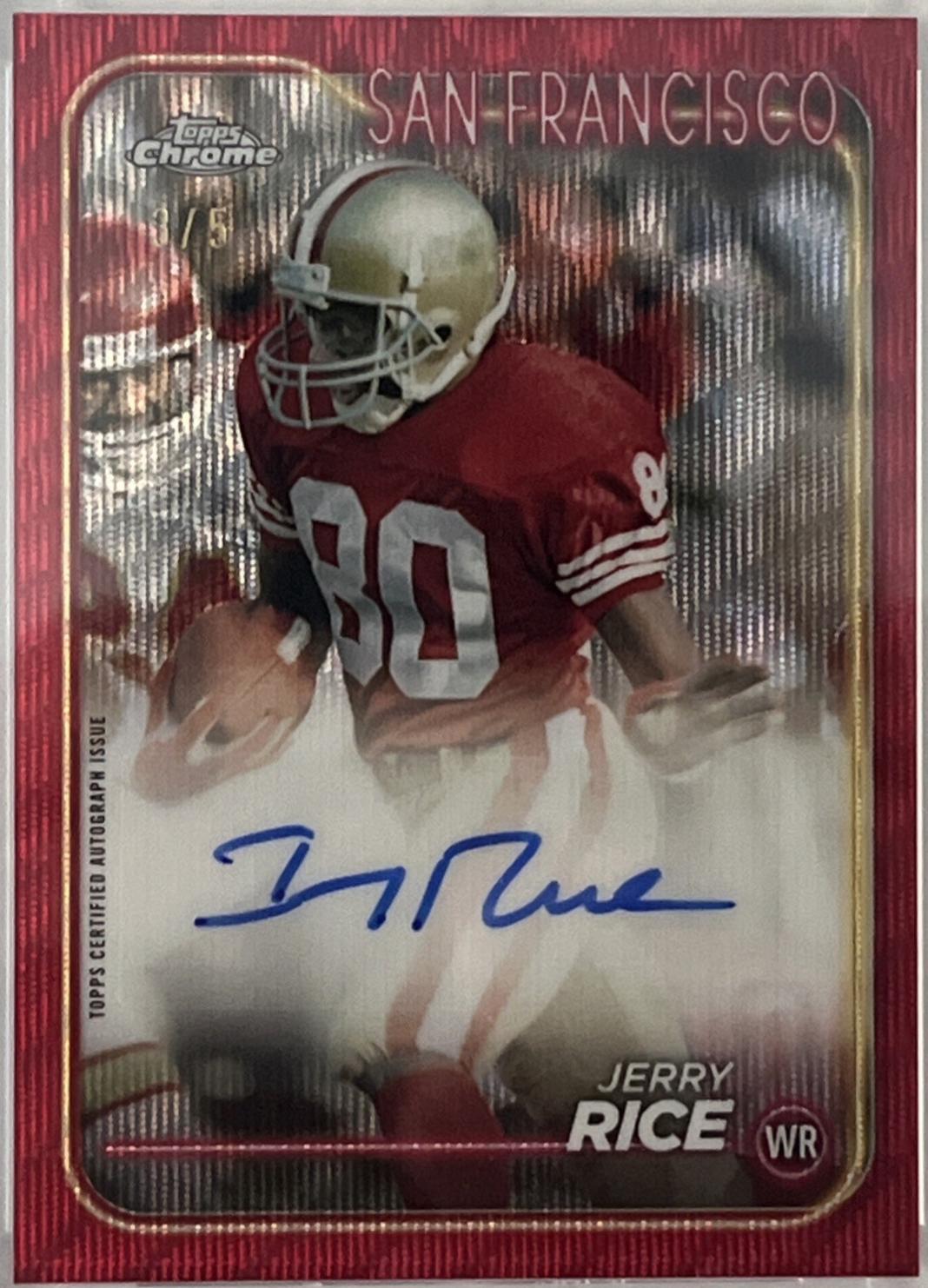 Jerry Rice [Red Wave] #BA-JRI