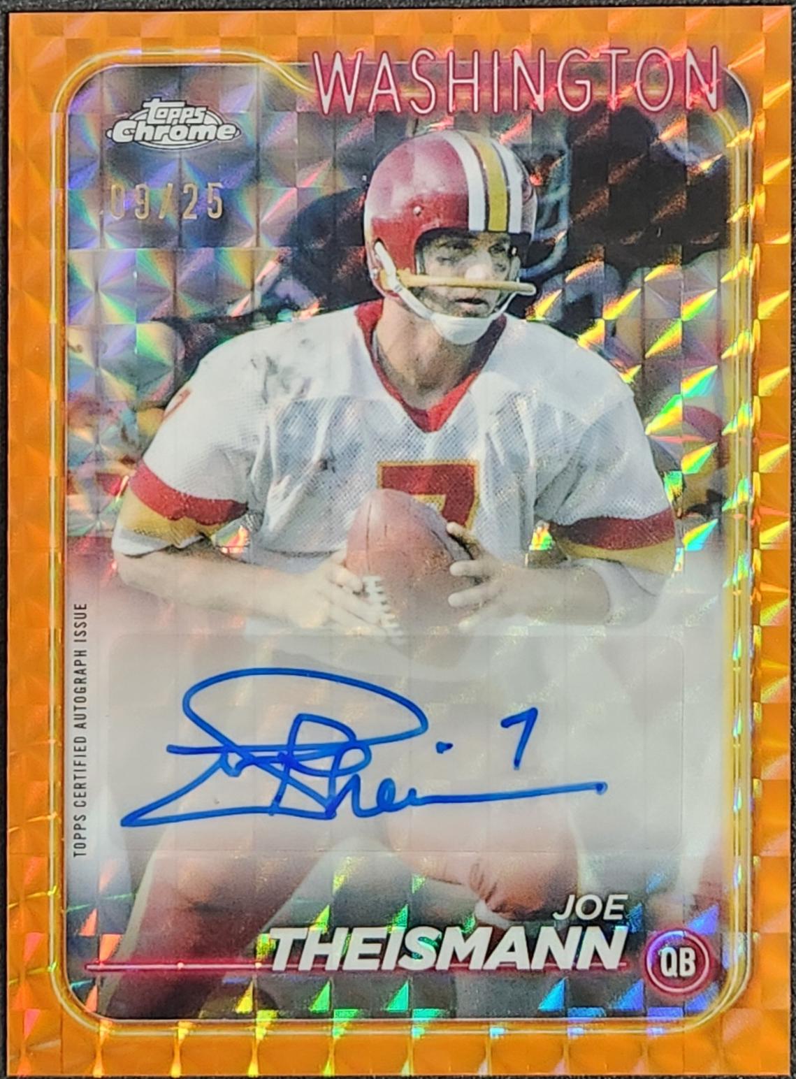 Joe Theismann [Orange Wave] #BA-JTH