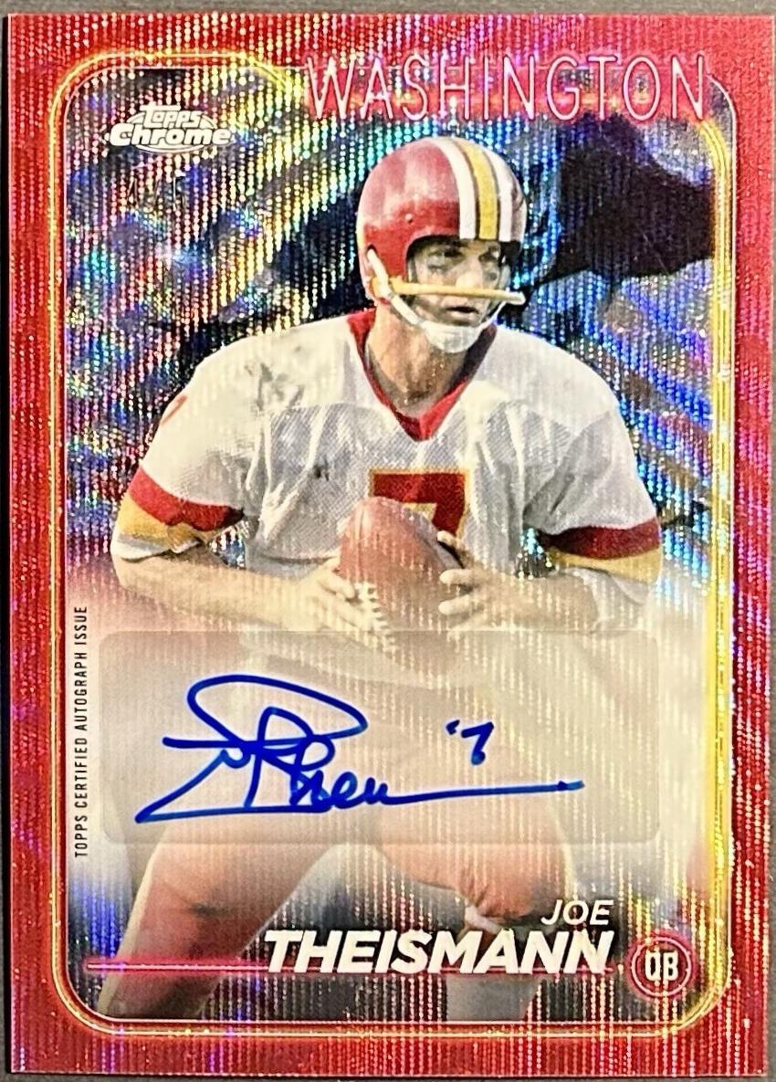Joe Theismann [Red Wave] #BA-JTH