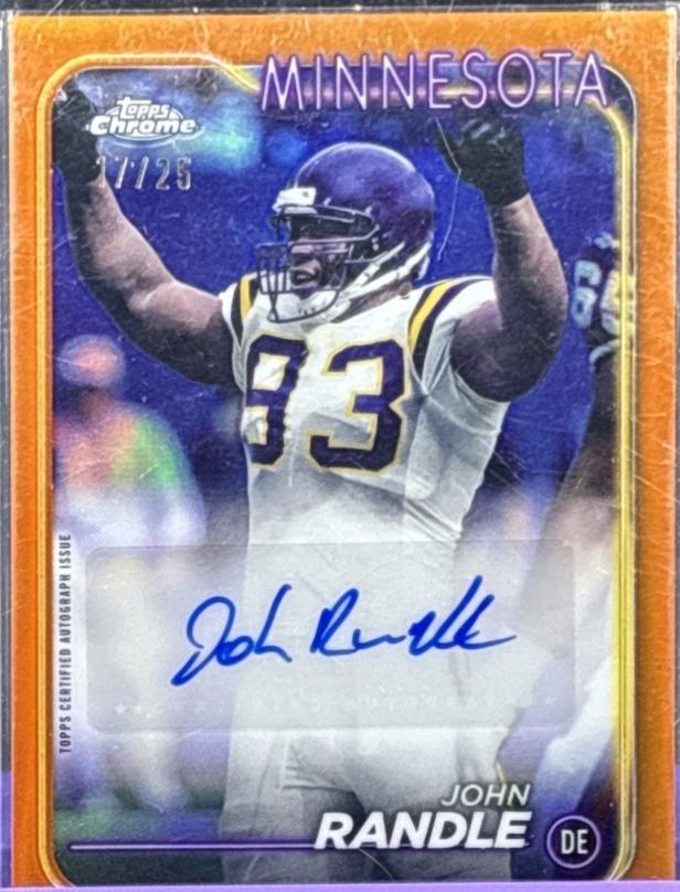 John Randle [Orange Refractor] #BA-JRA
