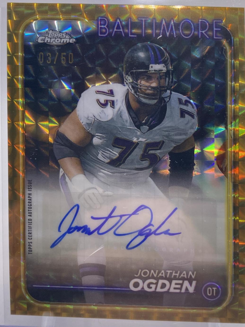 Jonathan Ogden [Gold Wave] #BA-JOG