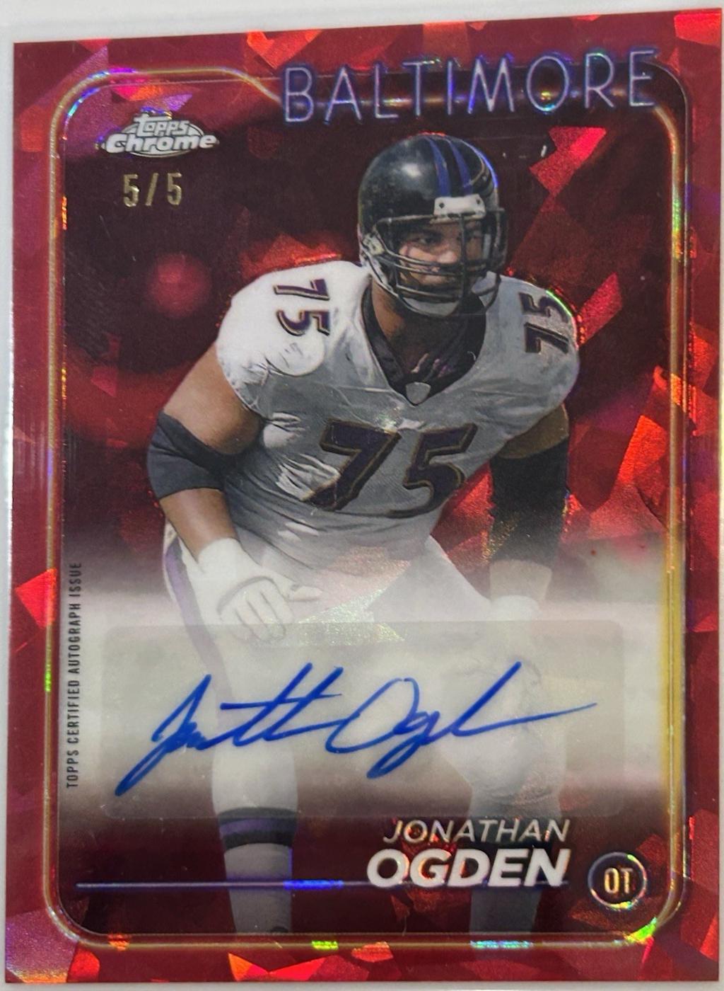 Jonathan Ogden [Red Orange Sapphire] #BA-JOG