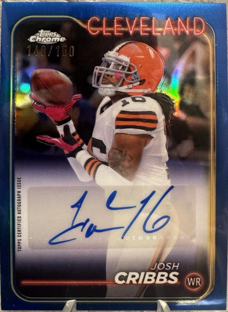 Josh Cribbs [Blue Refractor] #BA-JCR