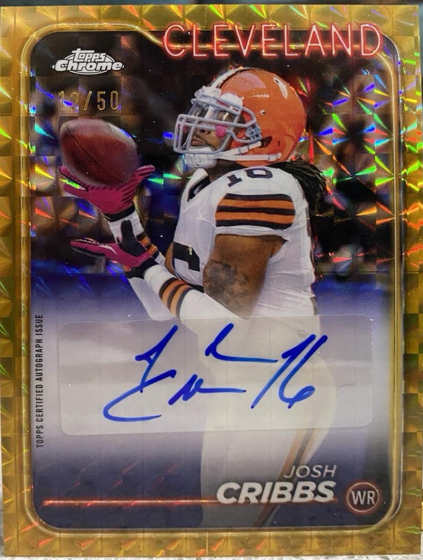 Josh Cribbs [Gold Refractor] #BA-JCR