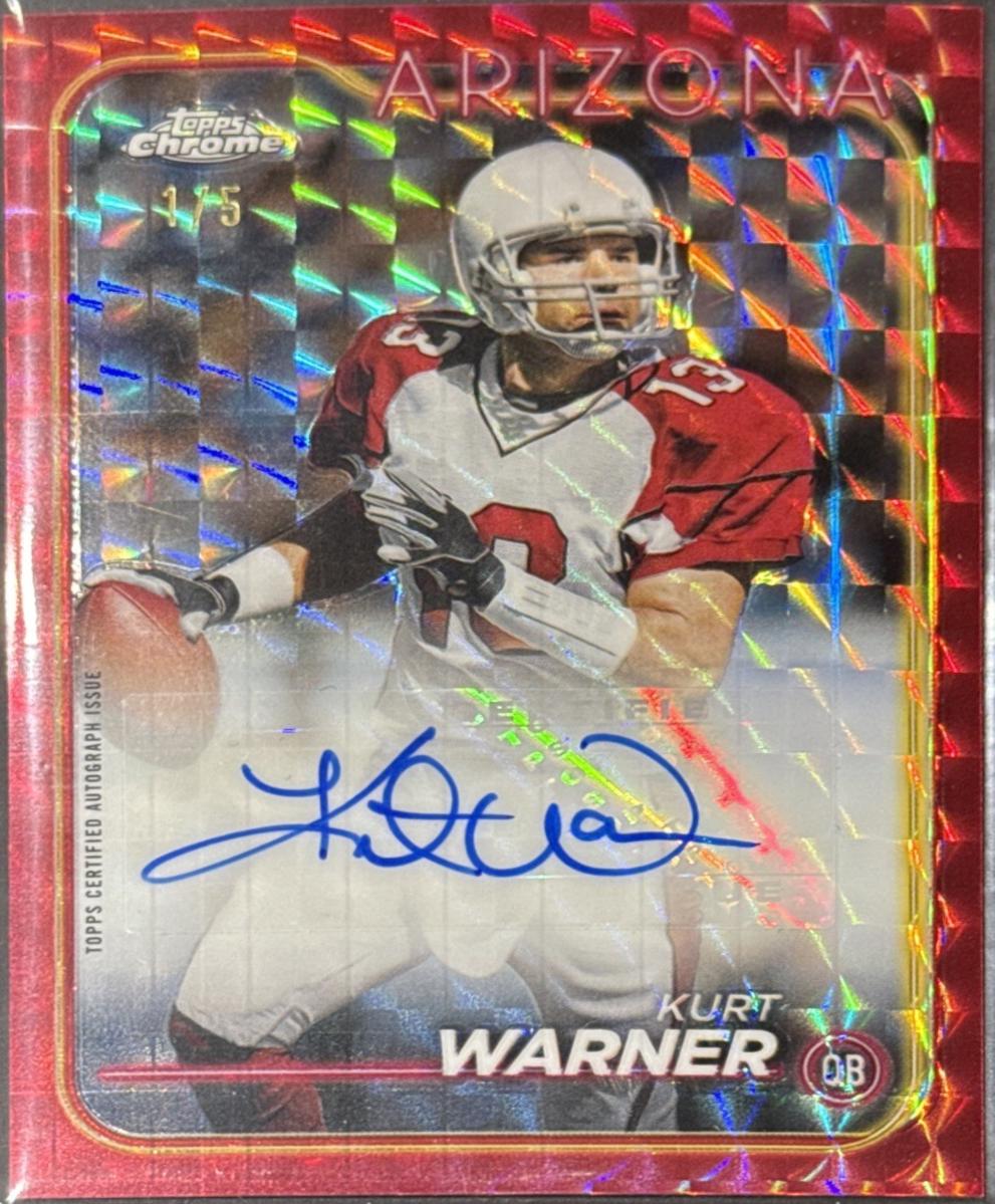 Kurt Warner [Red Refractor] #BA-KWA