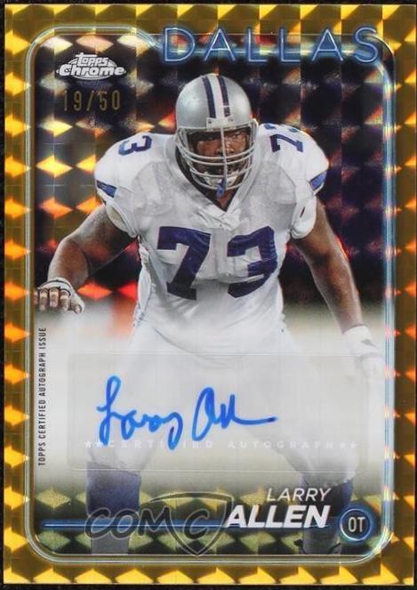 Larry Allen [Gold Refractor] #BA-LAL