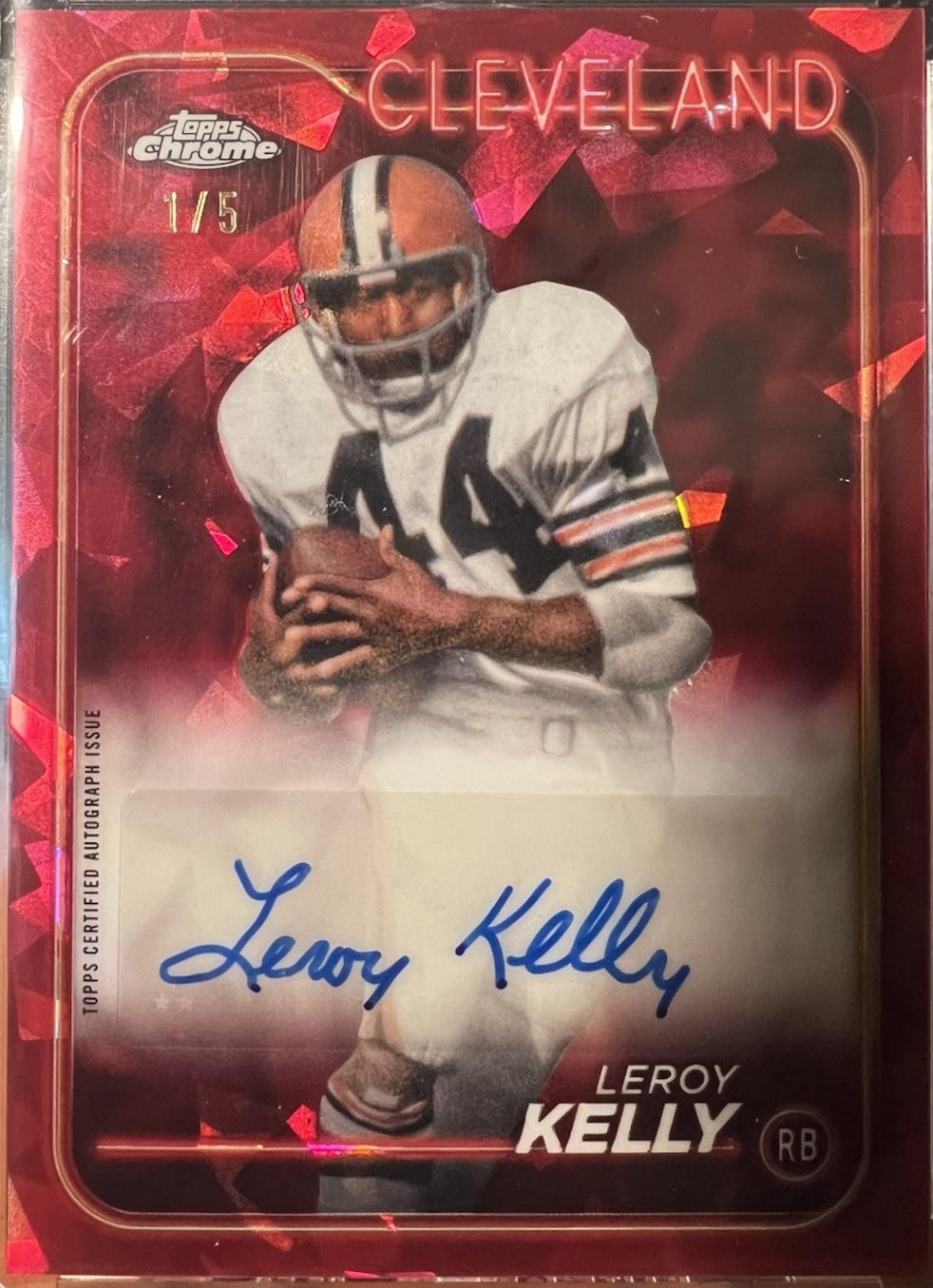 Leroy Kelly [Red Orange Sapphire] #BA-LKE