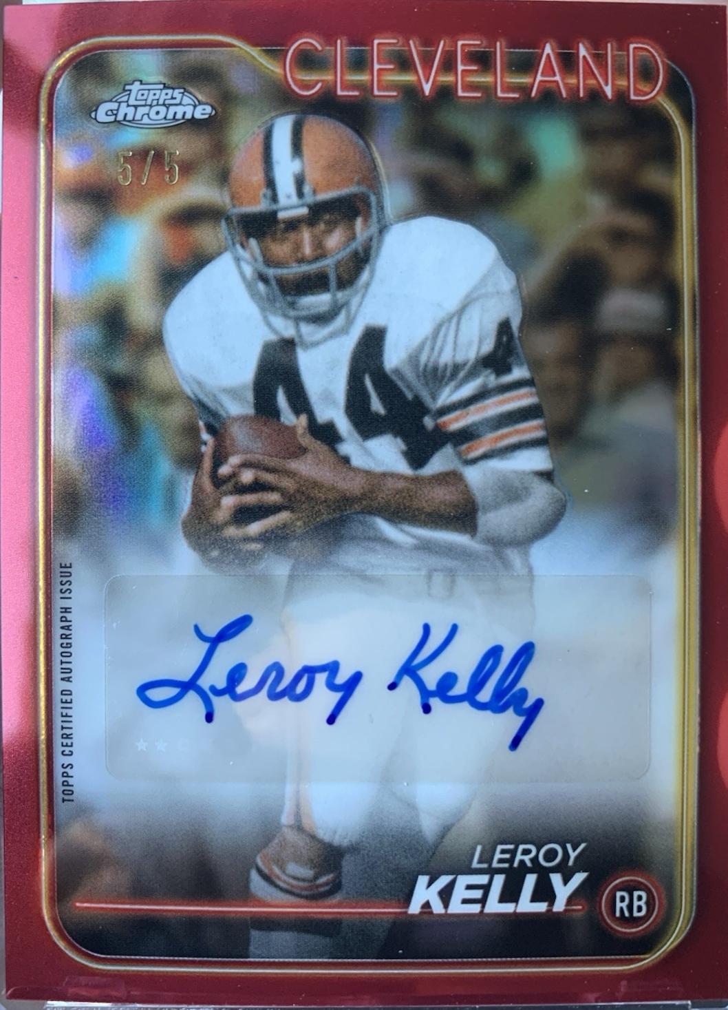 Leroy Kelly [Red Refractor] #BA-LKE
