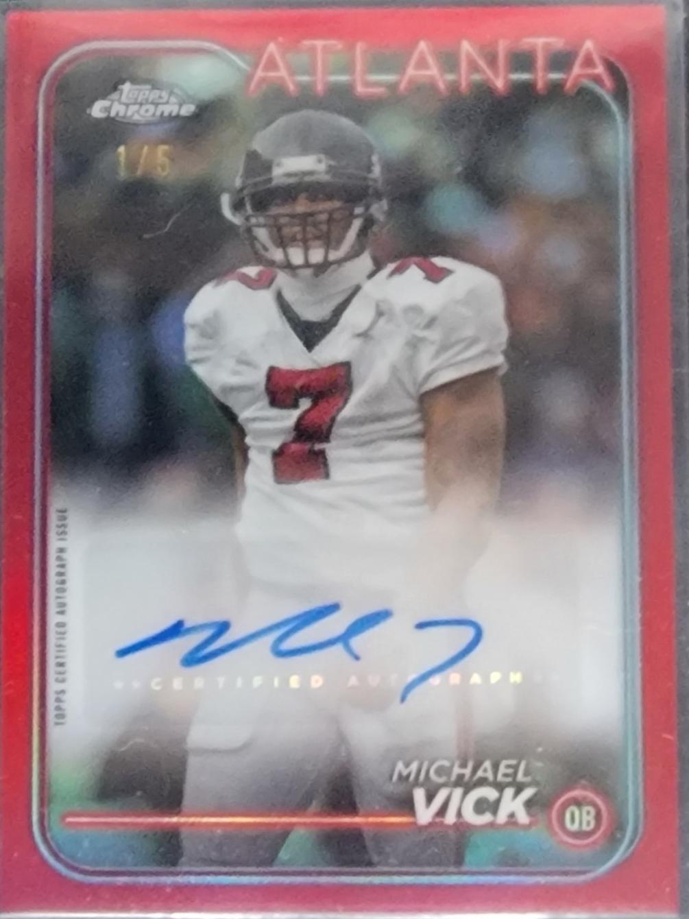 Michael Vick [Red Refractor] #BA-MVI