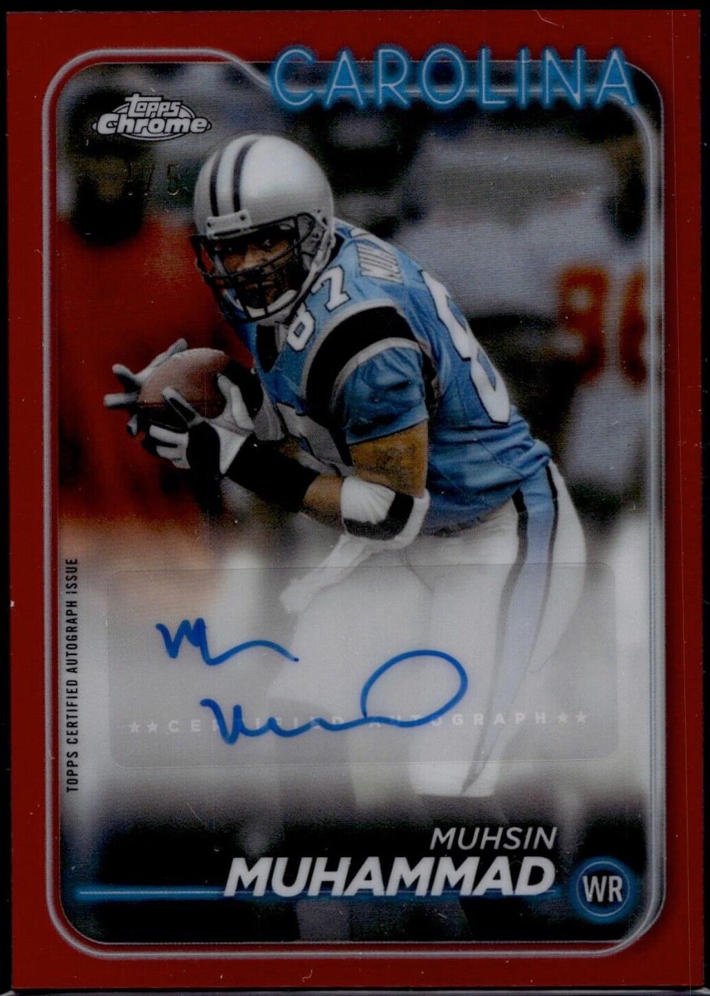 Muhsin Muhammad [Red Refractor] #BA-MMU