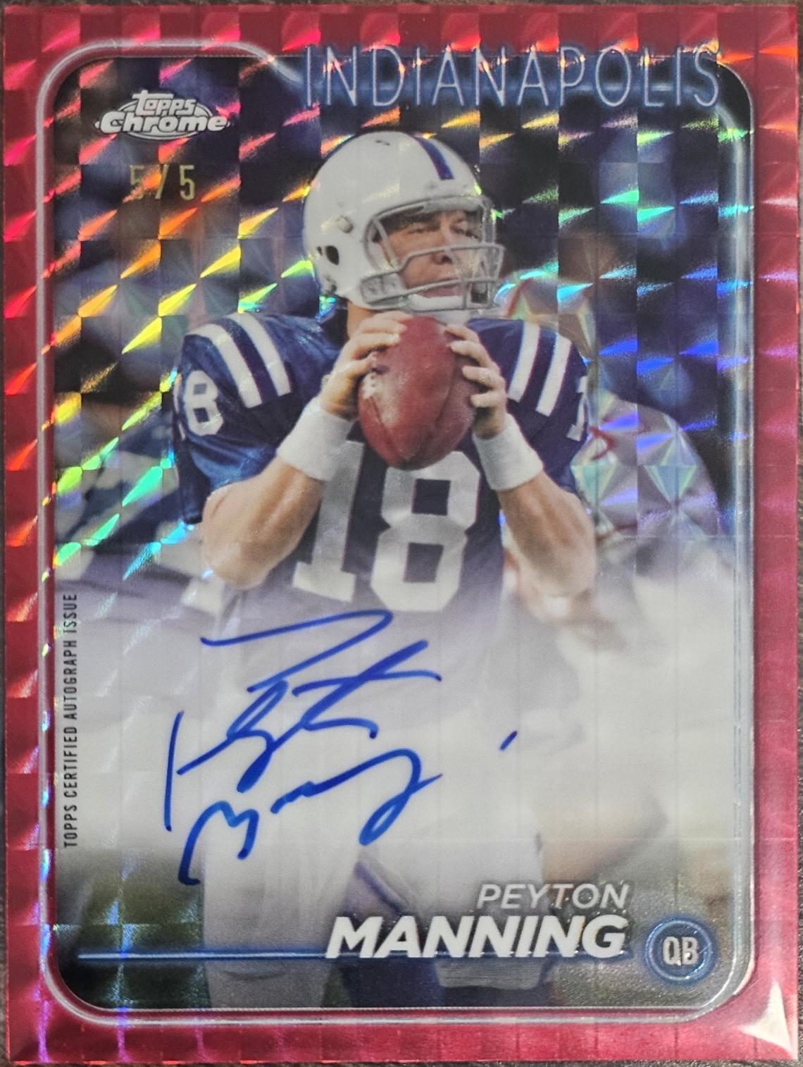 Peyton Manning [Red Refractor] #BA-PM