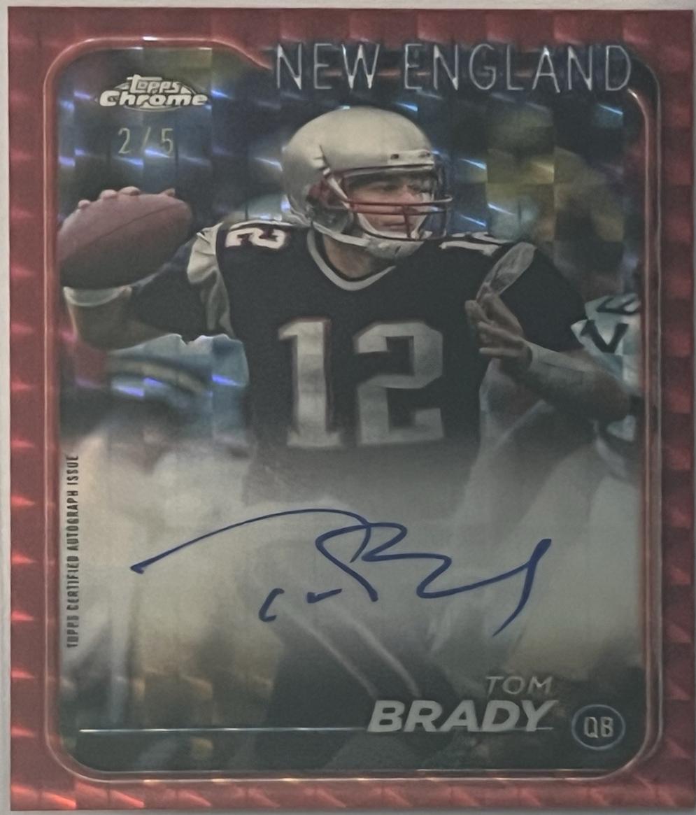 Tom Brady [Red Geometric Variation] #BA-TBR