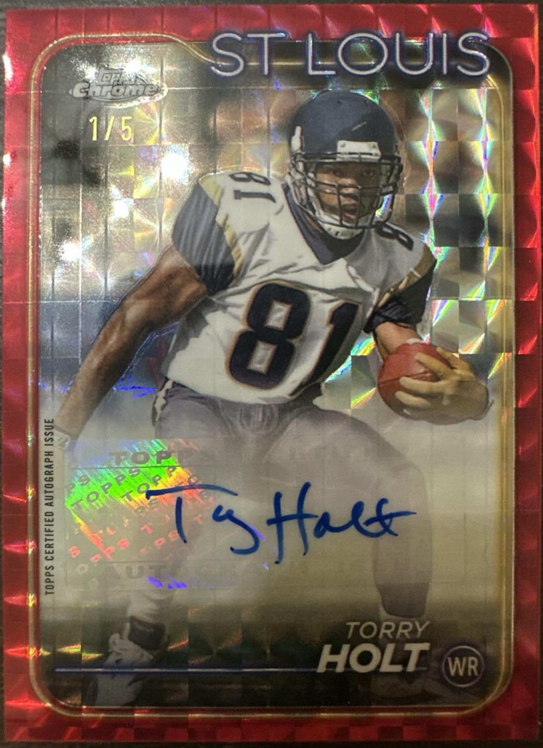 Torry Holt [Red Orange Sapphire] #BA-THO