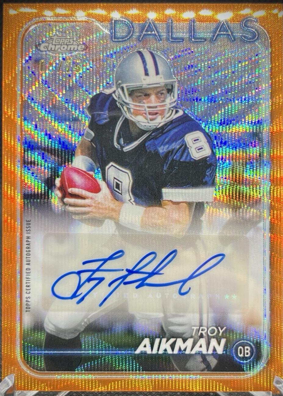 Troy Aikman [Orange Wave] #BA-TAI