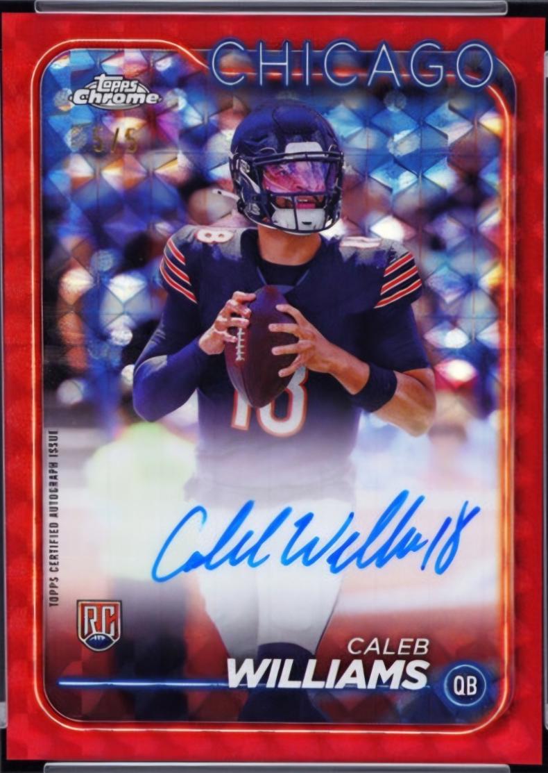 Caleb Williams [Red Refractor] #RA-CWI