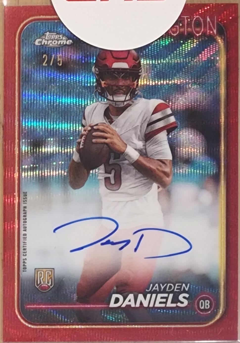 Jayden Daniels [Red Wave] #RA-JDA