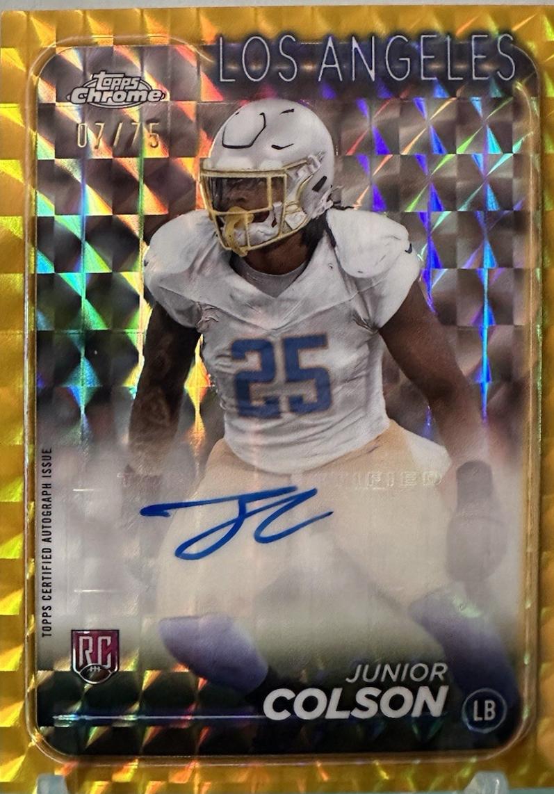 Junior Colson [Gold Geometric Variation] #RA-JCO