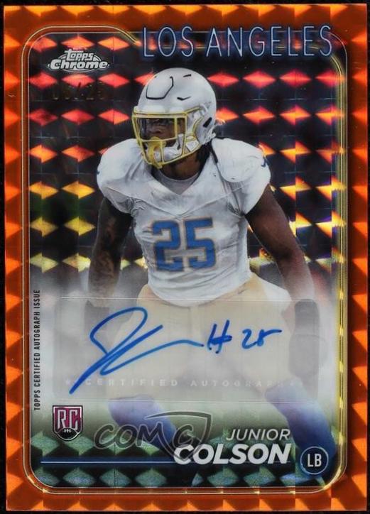 Junior Colson [Orange Refractor] #RA-JCO