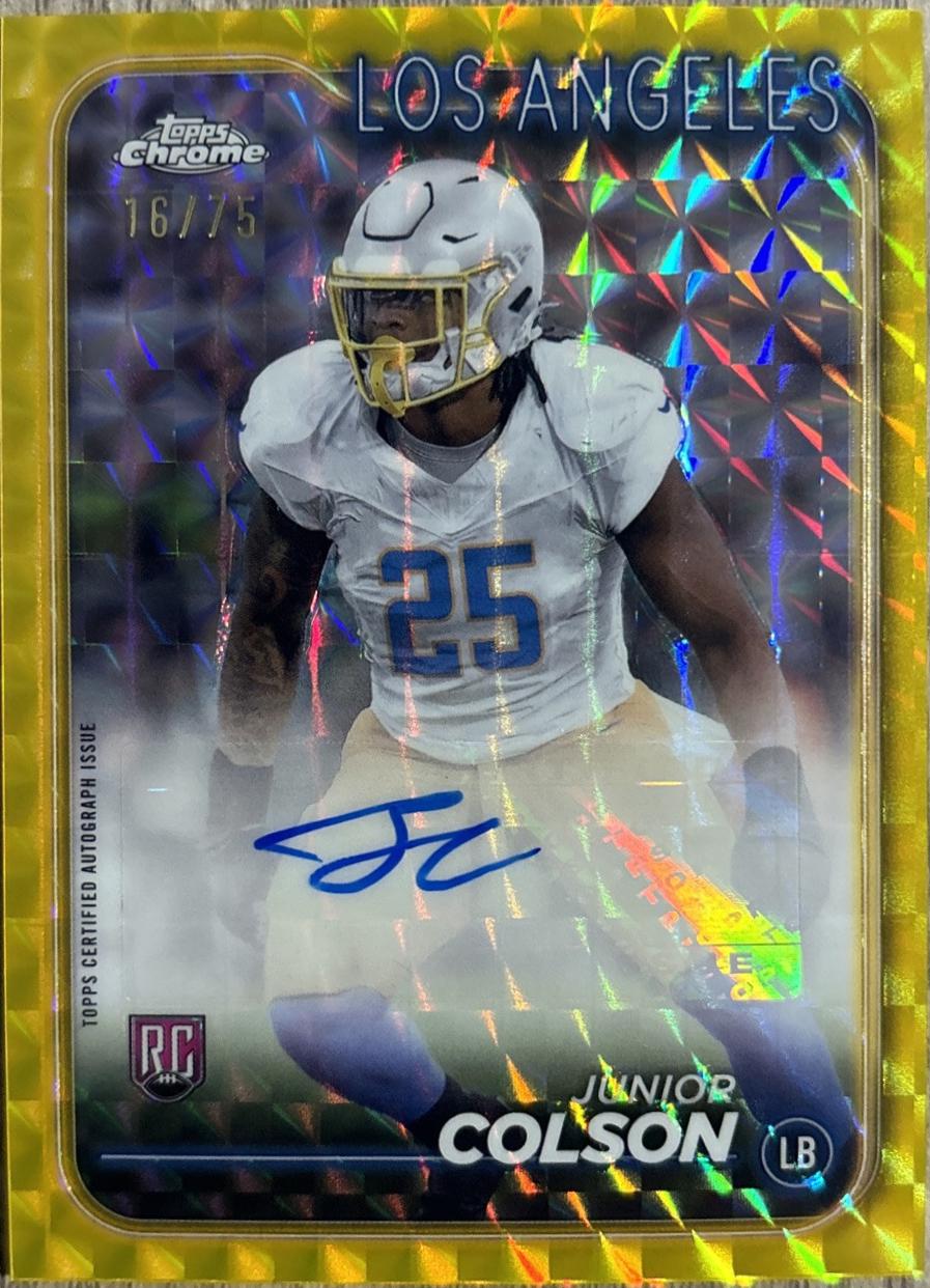 Junior Colson [Yellow Refractor] #RA-JCO