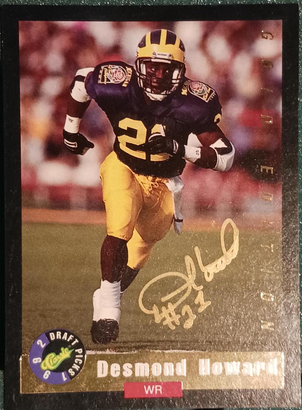 Desmond Howard -Gold Set Autographed #1