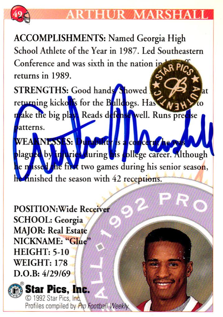 Arthur Marshall [Autograph] #49