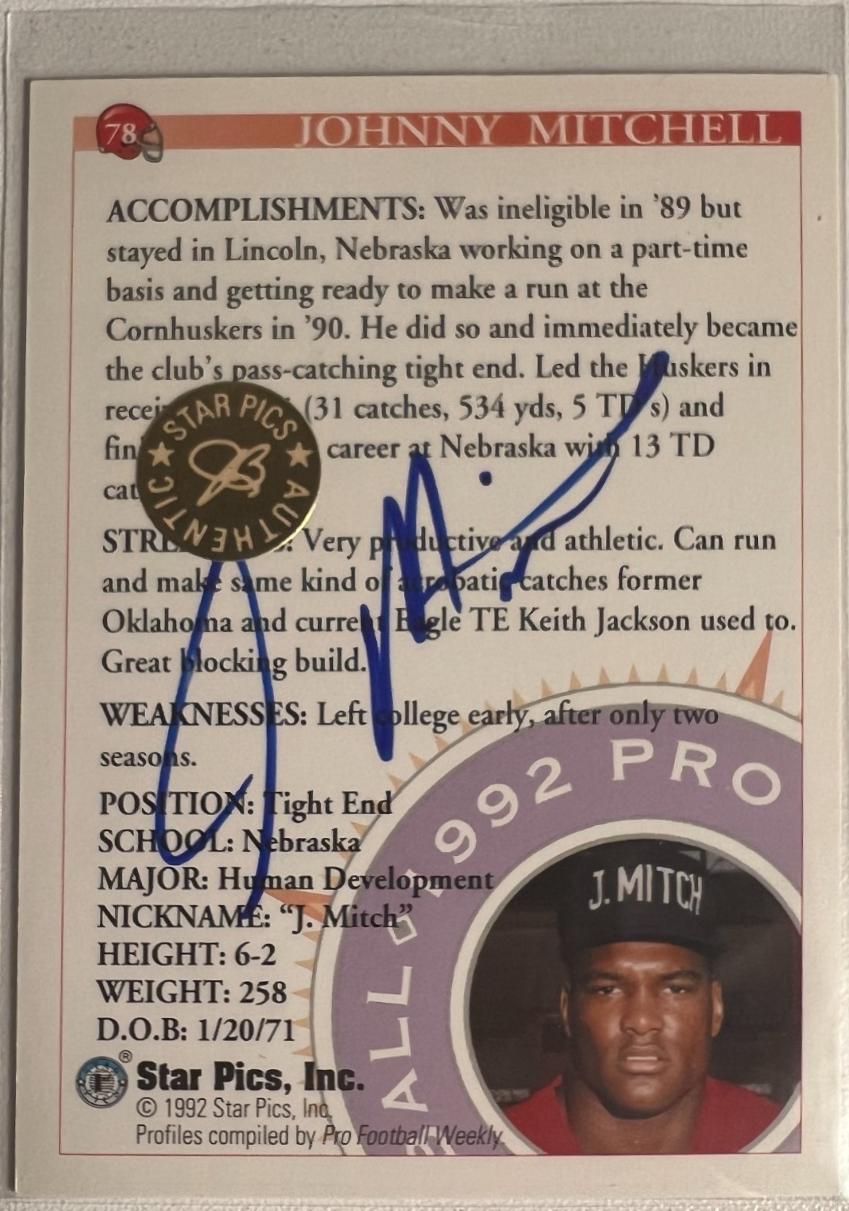 Johnny Mitchell [Autograph] #78