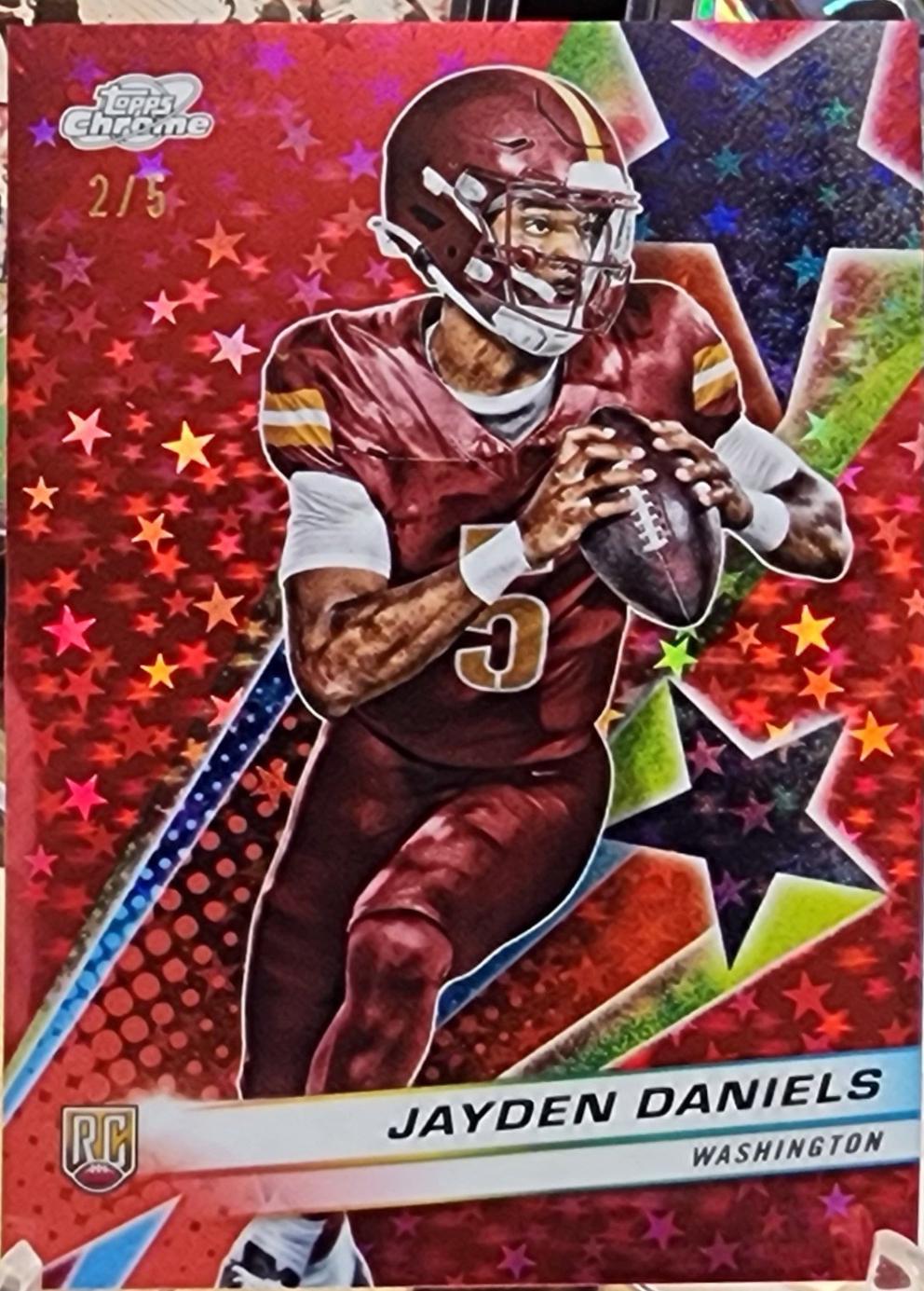 Jayden Daniels [Red Flare Refractor Starfractor] #286