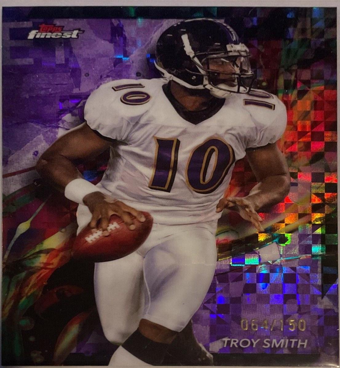 Troy Smith [Purple Checkerboard Refractor] #7