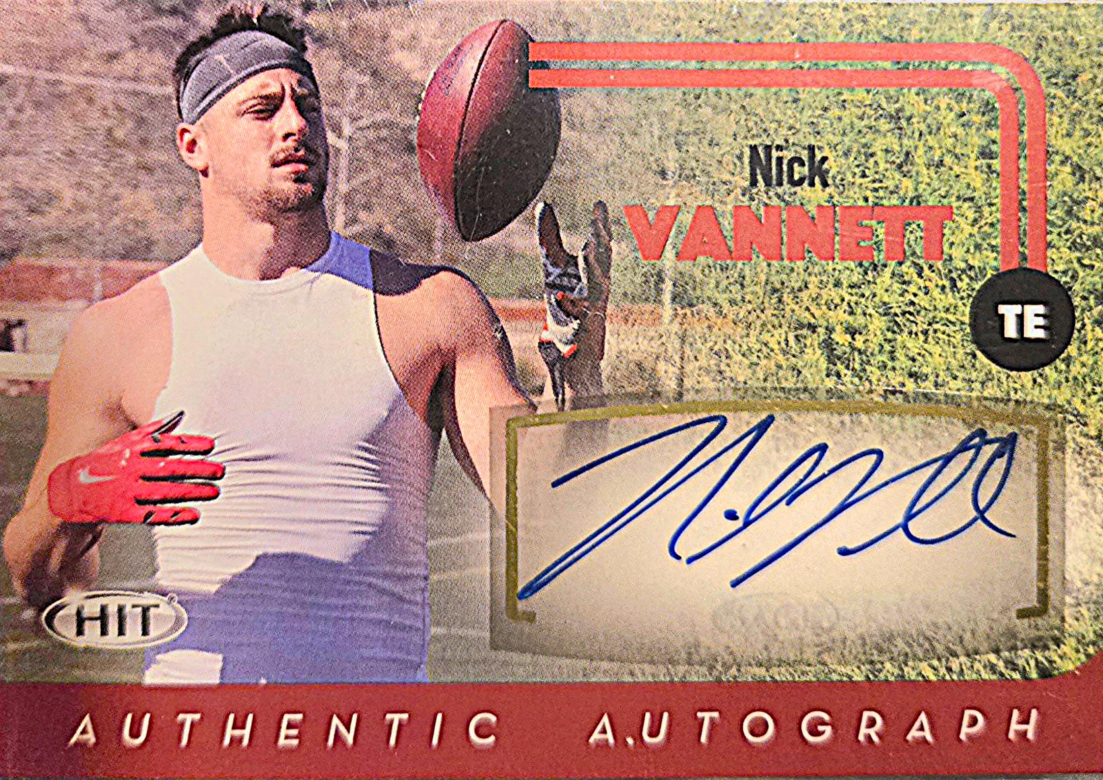Nick Vannett [Red Autograph] #A58