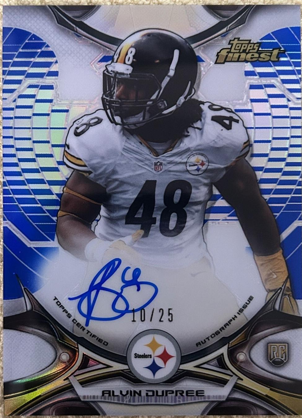 Alvin Dupree [Autograph Blue Refractor] #124