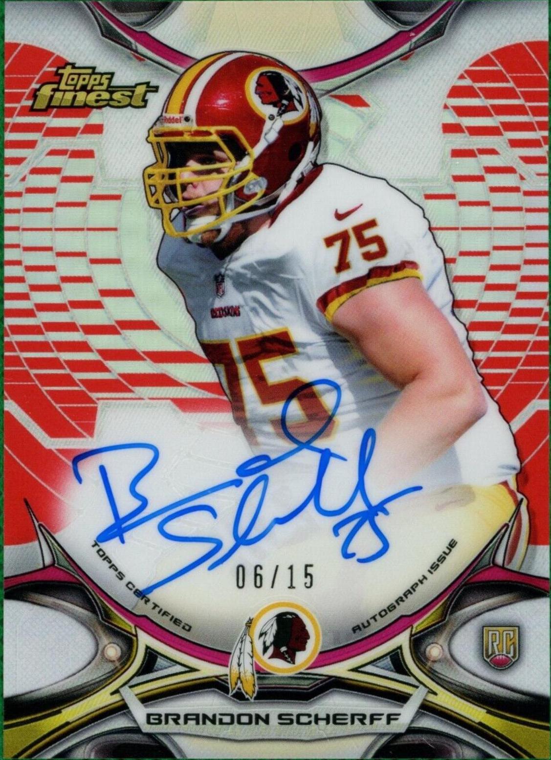 Brandon Scherff [Autograph Red Refractor] #82