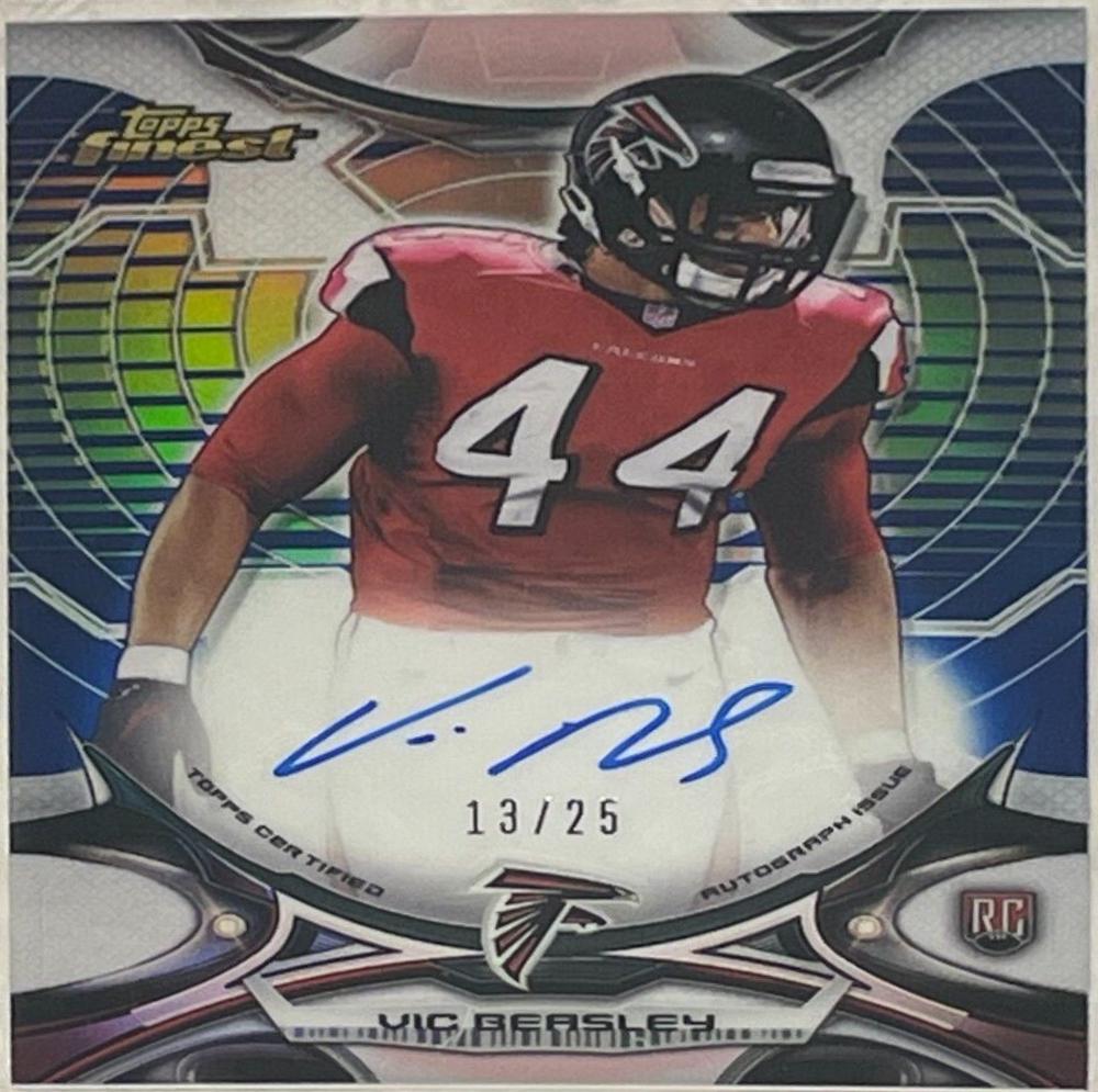 Vic Beasley [Autograph Blue Refractor] #117