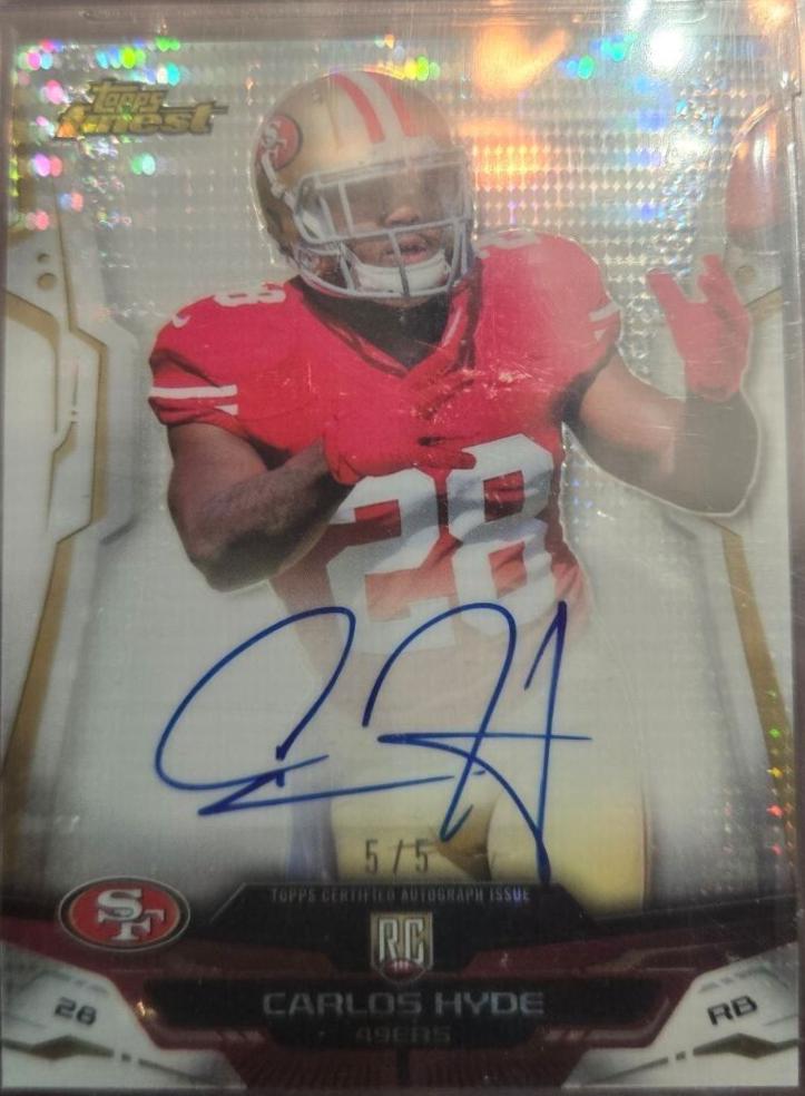 Carlos Hyde [Autograph Pulsar Refractor] #103