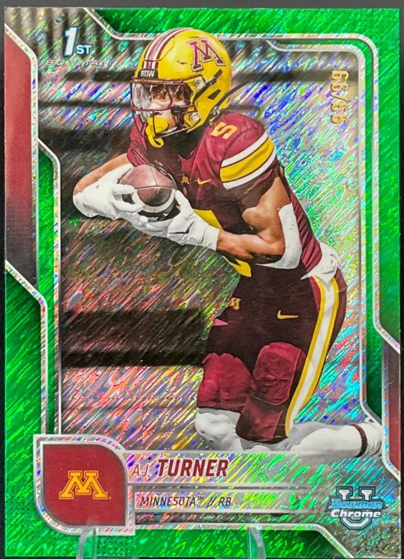 A.J. Turner [Green Shimmer Refractor] #52