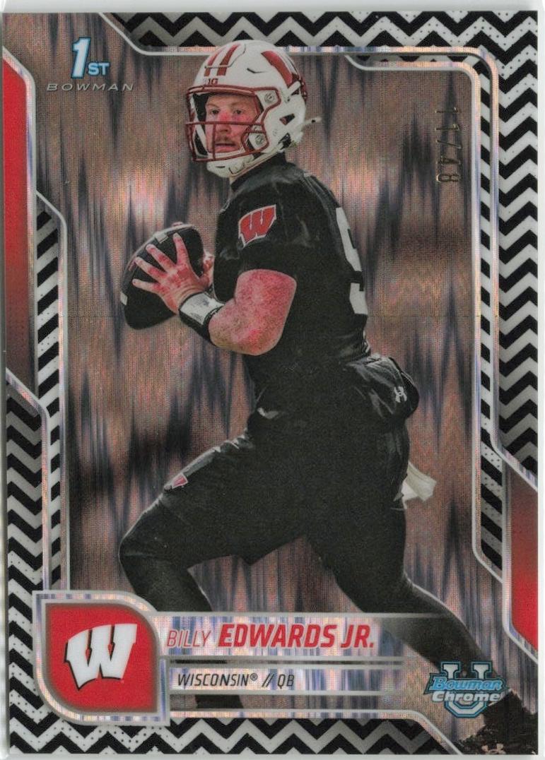 Billy Edwards Jr. [Black White Stealth Refractor] #8