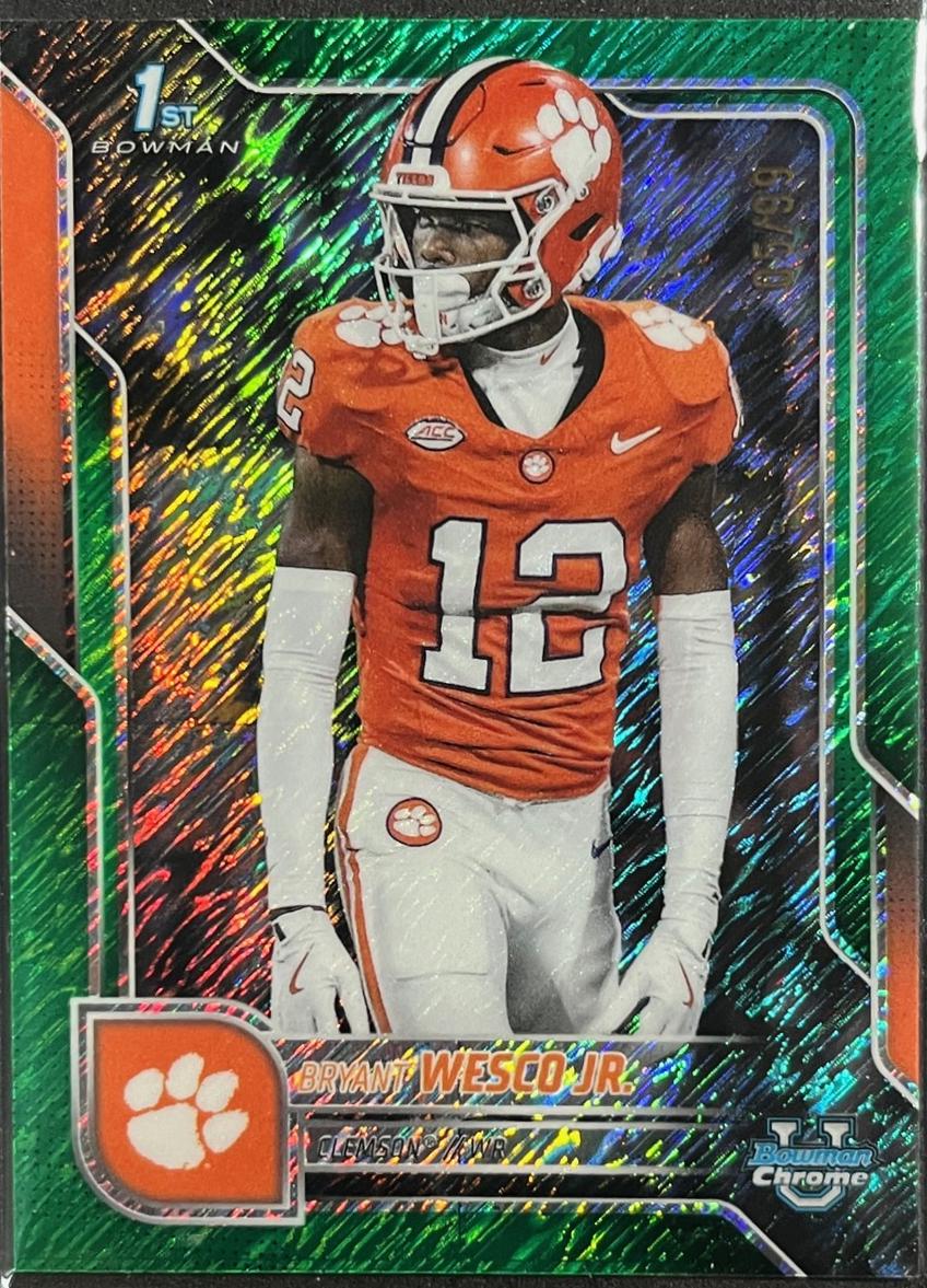 Bryant Wesco Jr. [Green Shimmer Refractor] #27
