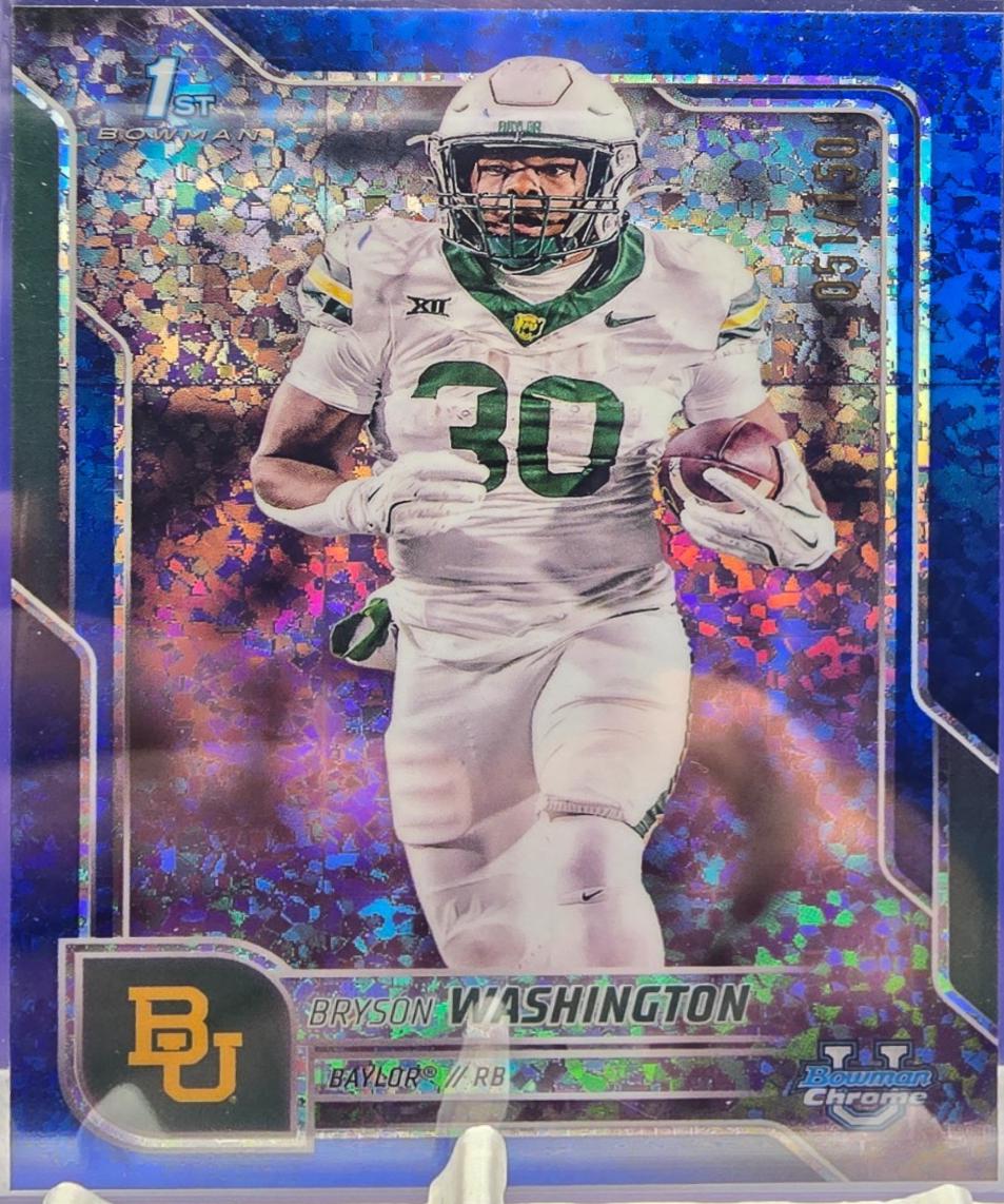Bryson Washington [Blue Mini-Diamond Refractor] #56