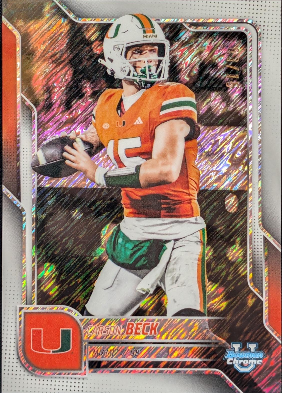 Carson Beck [White Refractor] #138
