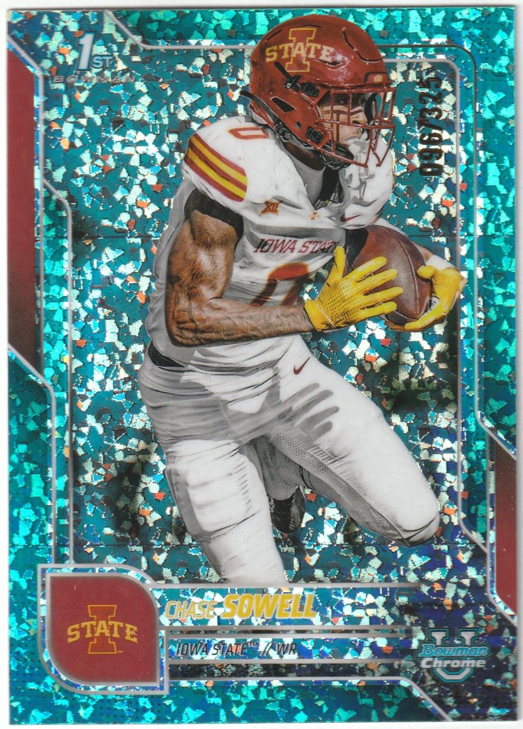 Chase Sowell [Aqua Mini-Diamond Refractor] #123