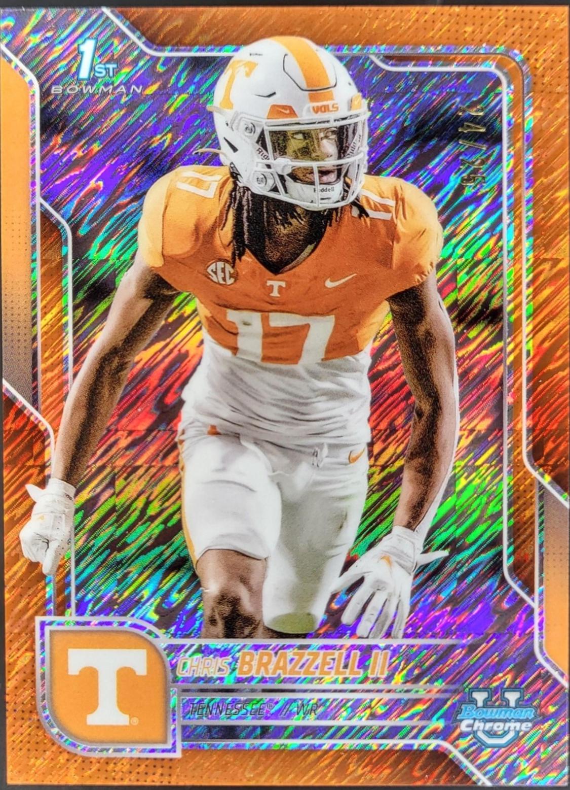 Chris Brazzell II [Orange Shimmer Refractor] #69