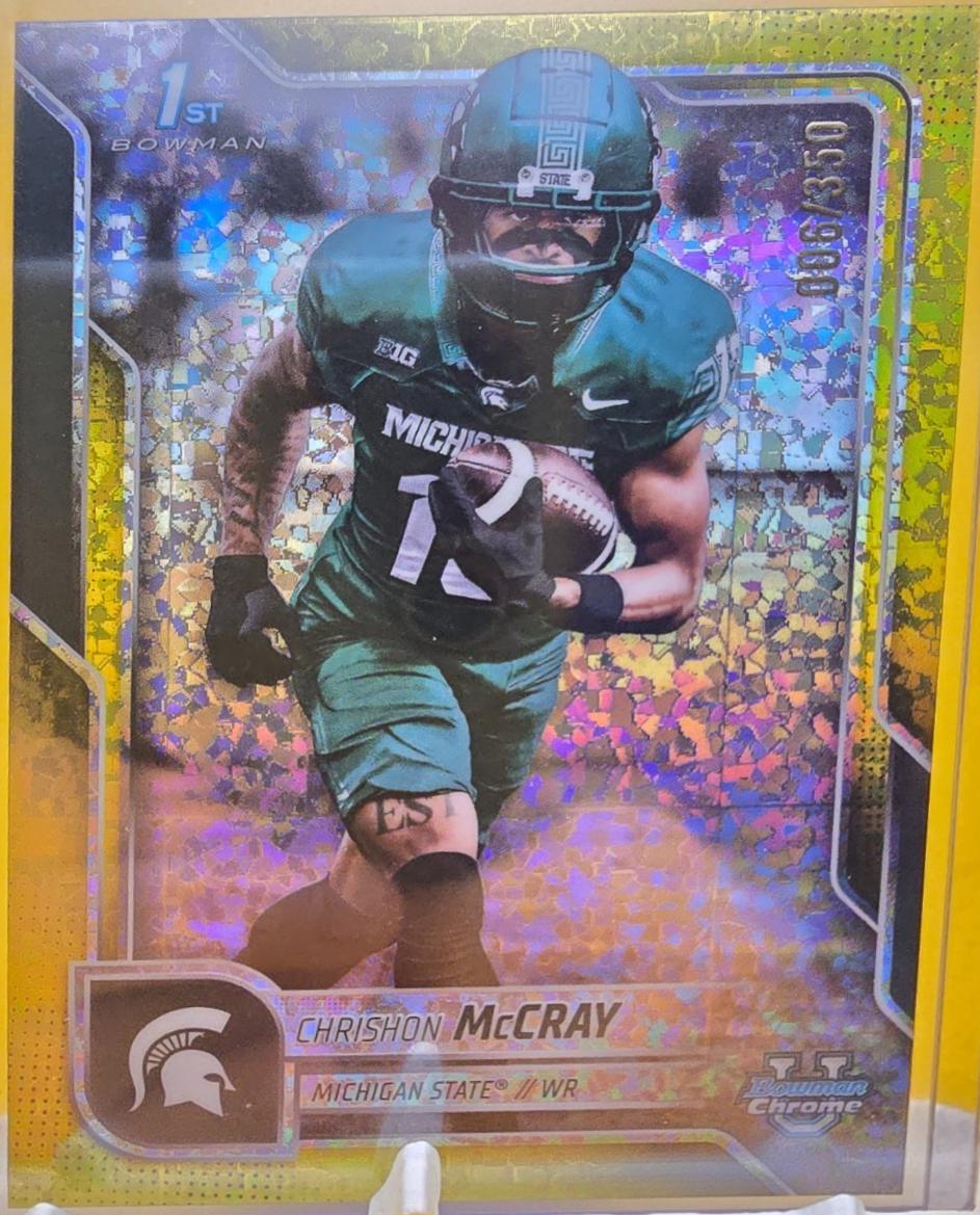 Chrishon McCray [Yellow Mini-Diamond Refractor] #155