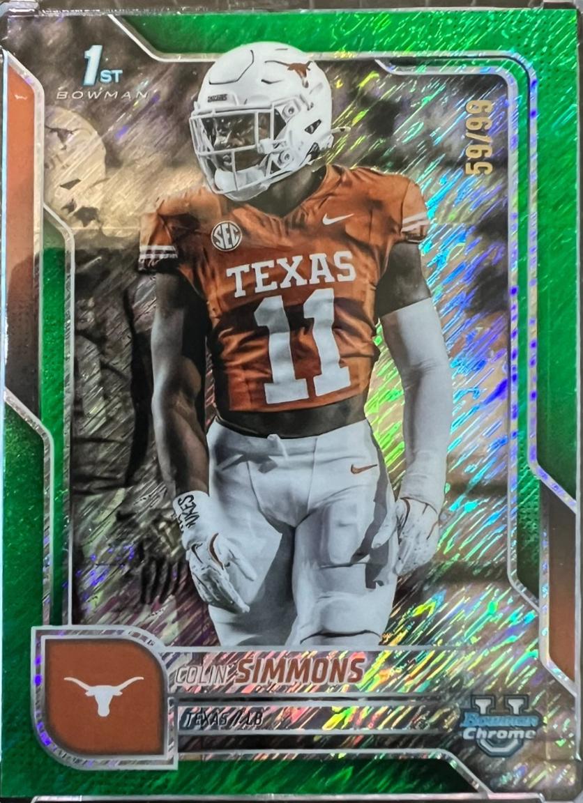 Colin Simmons [Green Shimmer Refractor] #122
